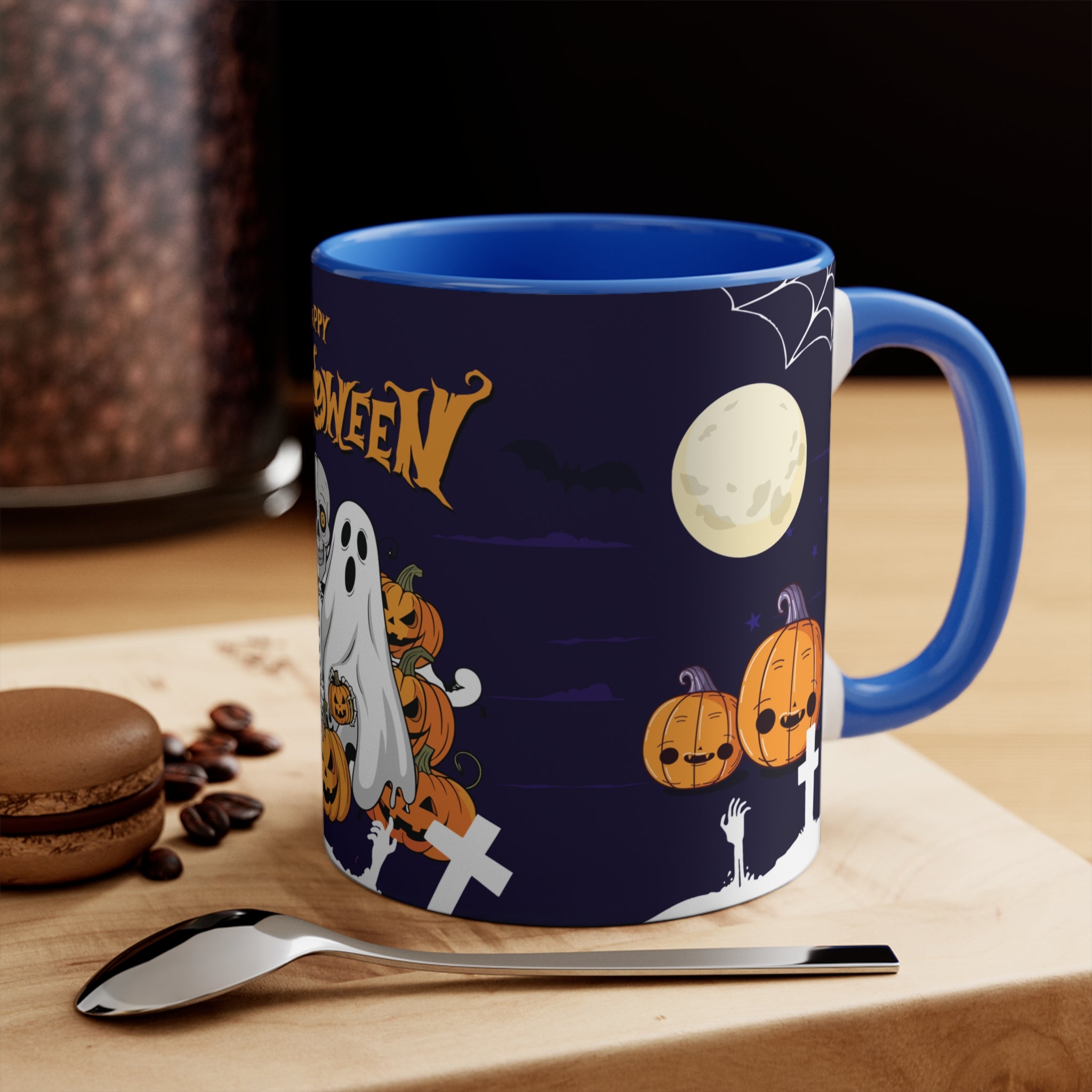 Halloween is Better with Skeleton | Colorful Accent Mugs